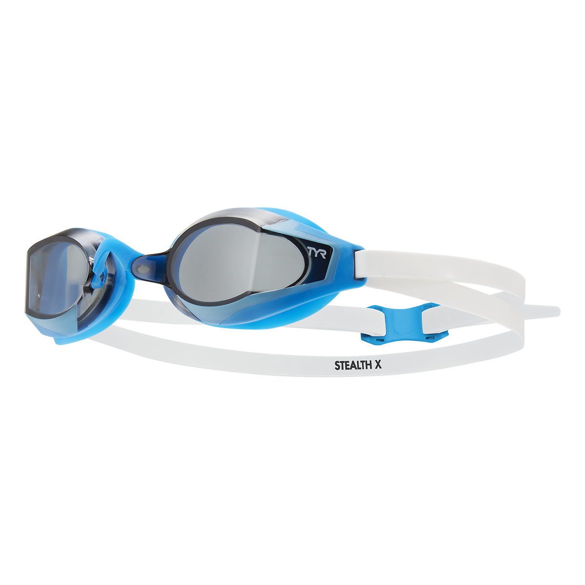 TYR Stealth-X Smoke Blue Performance Goggles @ $75.90