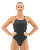 TYR Lapped Black Diamondfit Swimsuit - Aqua Shop 