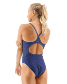 TYR Lapped Navy Diamondfit Swimsuit - Aqua Shop 