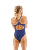 TYR Lapped Navy Diamondfit Swimsuit - Aqua Shop 