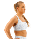 TYR GYM - Womens White Camo Duel Strap Sports Bra - Aqua Shop 