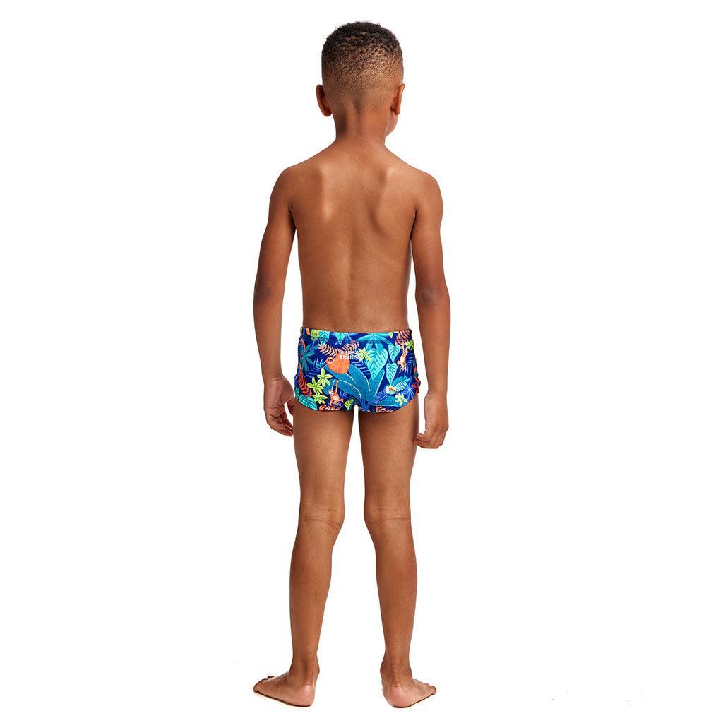 Funky Trunks Toddler Slothed Boys Printed Trunks - Aqua Shop 