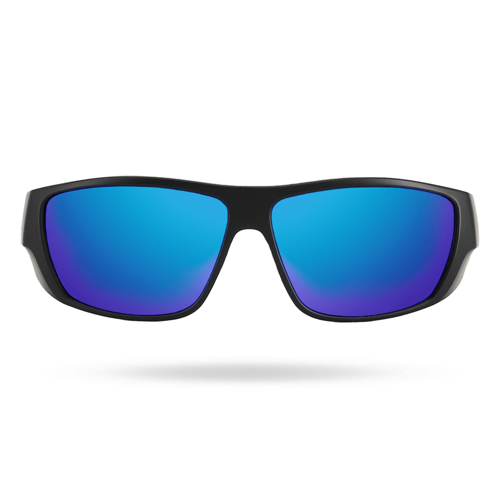 TYR Knox Mens Wrap Sunglasses Blue Black - Aqua Shop 