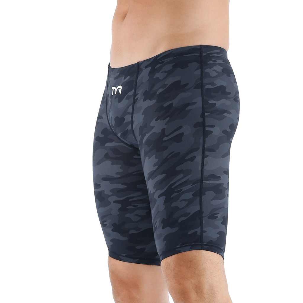 TYR Thresher Camo Black Jammer - Aqua Shop 