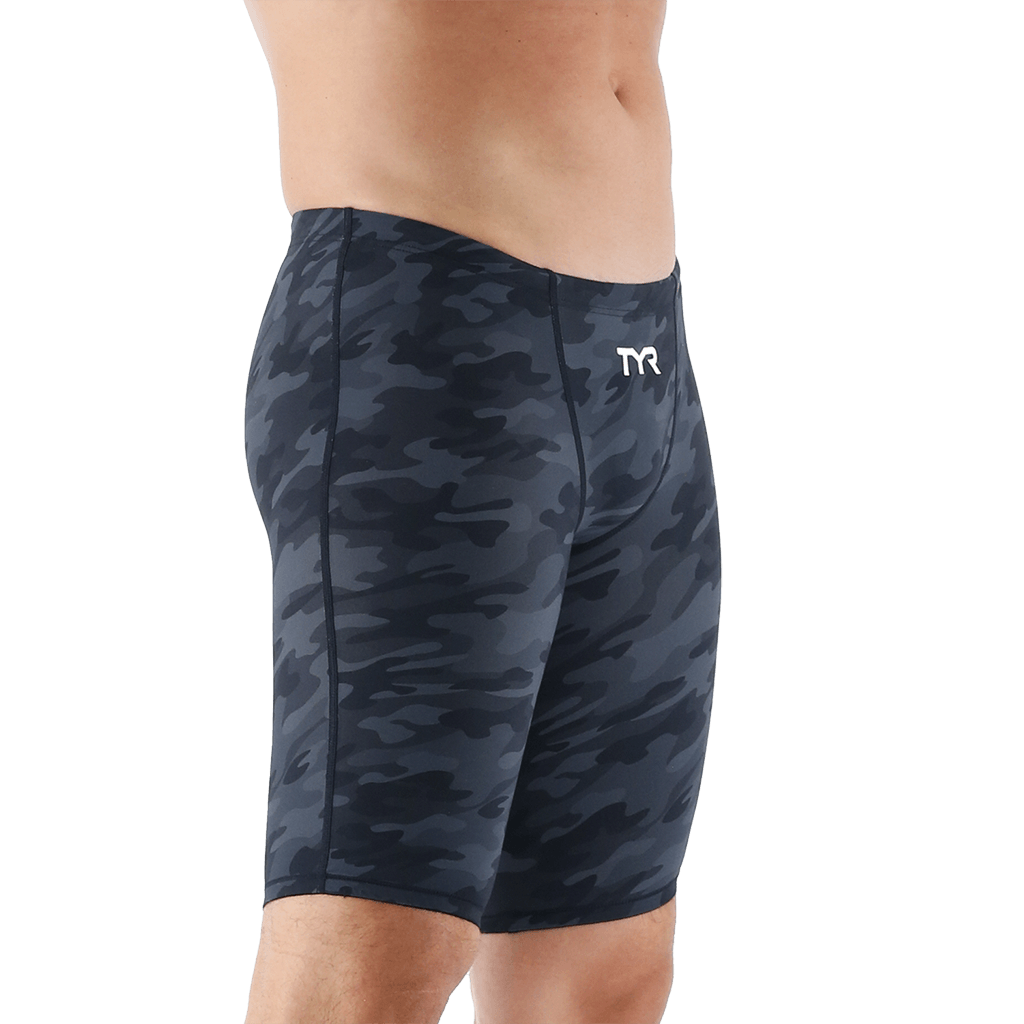 TYR Thresher Camo Black Jammer - Aqua Shop 