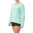 TYR Womens SunDefense Mint Long Sleeve Shirt - Aqua Shop 