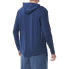 TYR Mens Hooded SunDefense Navy Long Sleeve Shirt - Aqua Shop 