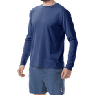 TYR Mens SunDefense Navy Long Sleeve Shirt - Aqua Shop 