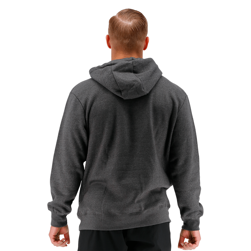 TYR Men Big Outline Logo Hoodie Charcoal Heather/Black - Aqua Shop 