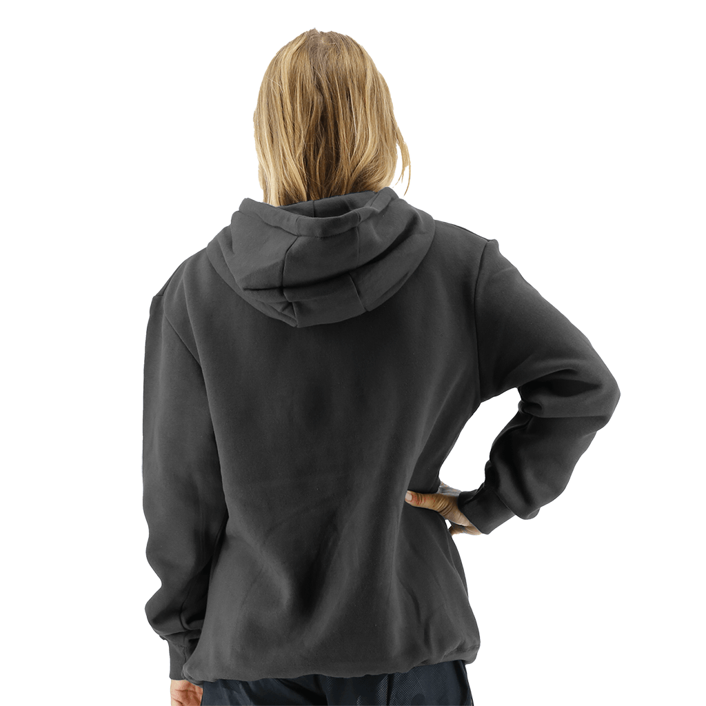 TYR Womens Outline Logo Hoodie Charcoal/Silver - Aqua Shop 