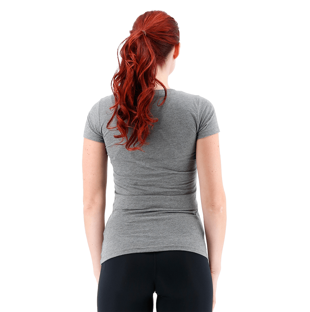 TYR Womens Grey/Mint Big Outline T-Shirt - Aqua Shop 