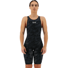 TYR Venzo Camo Black Open Back Race Suit - Aqua Shop 