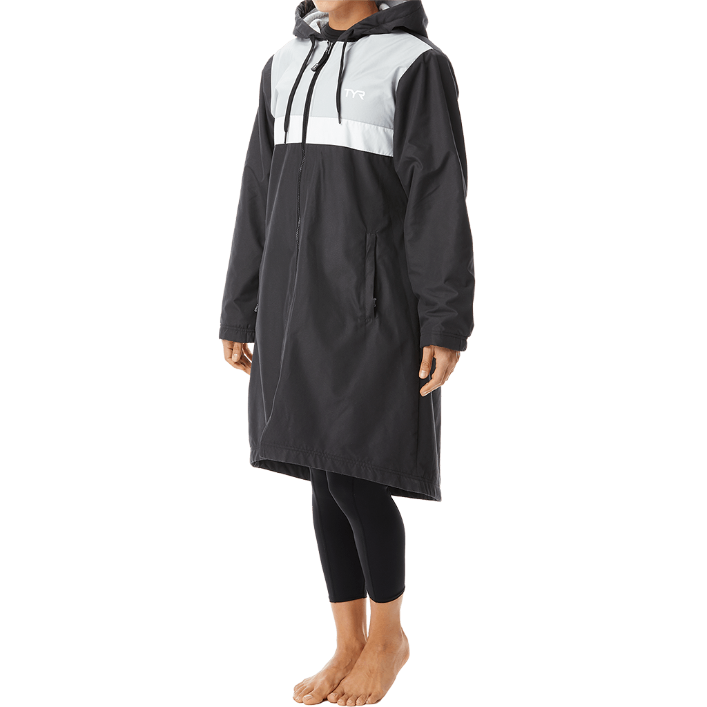 TYR Womens Black Alliance Podium Parka - Aqua Shop 